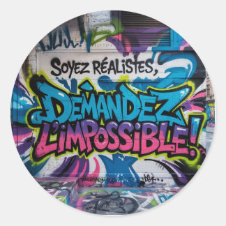 Rond "Soyez Réalistes, Demandez L’impossible!" Sticker