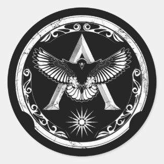 Rond Spartan Eagle Greek Shield Classic Round Sticker