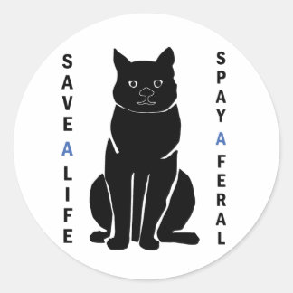 Rond Spay a Feral Sticker