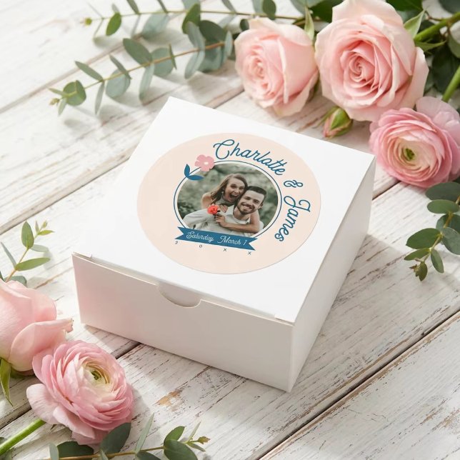 Rond Spring Pastel Petals Sticker (Créateur téléchargé)