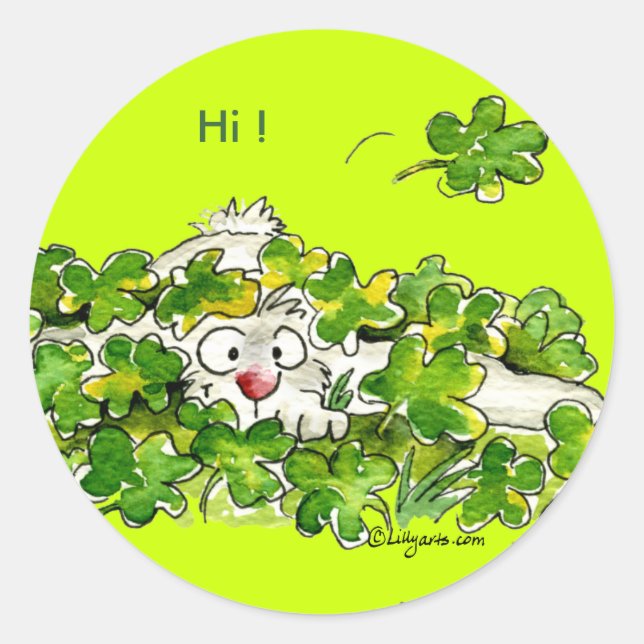 Rond St. Patricks Regardez Un Sticker De Boo Day (Devant)