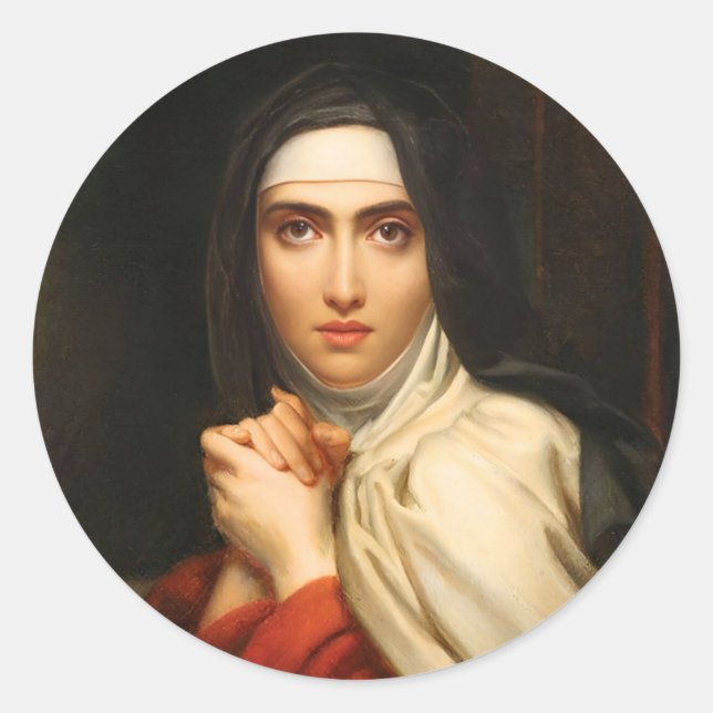 Rond St. Teresa Of Avila Sticker (Devant)