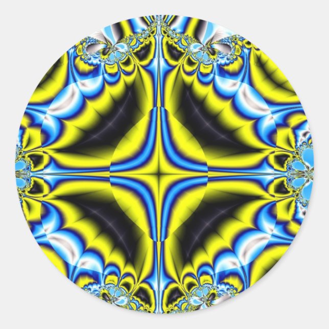 Rond Sticker 109 fractal (Devant)