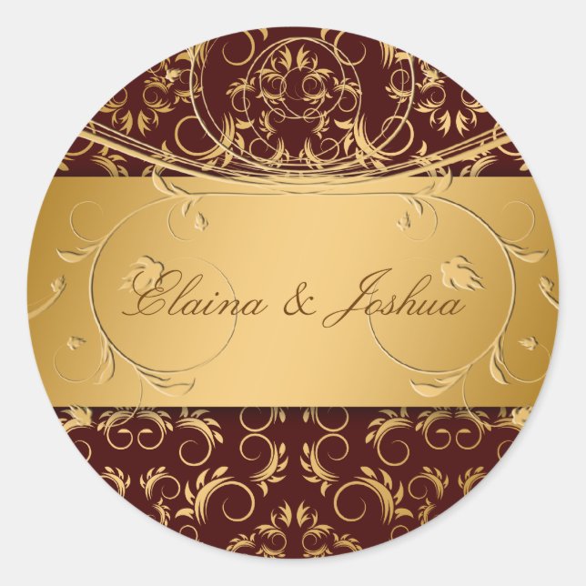 Rond Sticker 311-Golden diVine Brown (Devant)