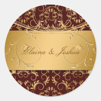 Rond Sticker 311-Golden diVine Brown