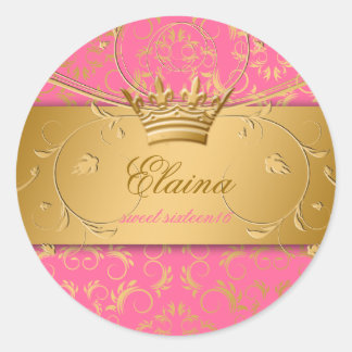 Rond Sticker 311-Golden diVine fraise Brulee