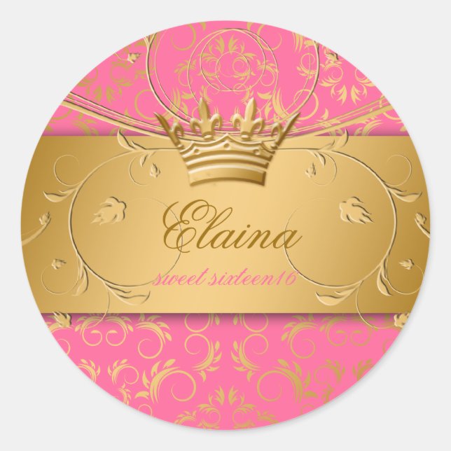 Rond Sticker 311-Golden diVine fraise Brulee (Devant)