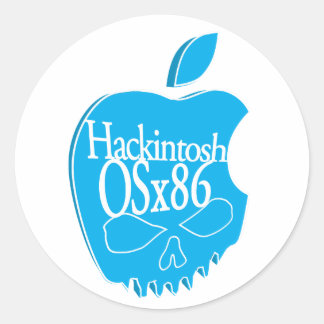 Rond Sticker 3D Logo Hackintosh OSx86