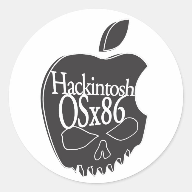 Rond Sticker 3D Logo Hackintosh OSx86 (Devant)