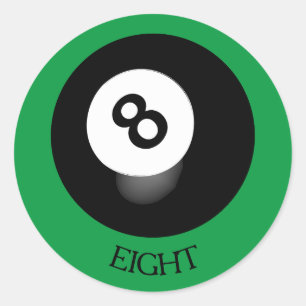 Rond Sticker à 8 balles