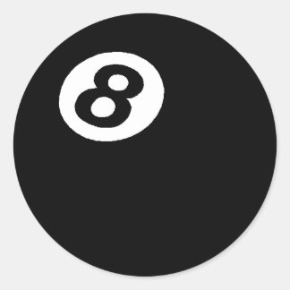 Rond Sticker à 8 balles