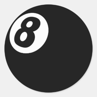 Rond Sticker à 8 balles