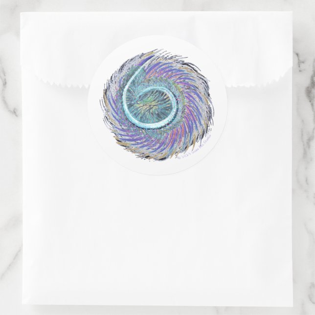 Rond Sticker à air Susea Blu Studios (Sac)