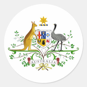 Rond Sticker à armoiries australienne