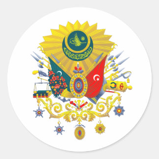 Rond Sticker À Armoiries De L'Empire Ottoman
