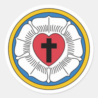 Rond Sticker à armoiries luthériennes