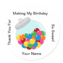 Sticker à baguette de bonbon Buffet