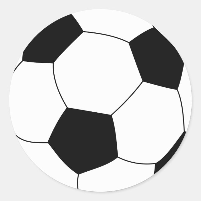 Rond Sticker à balle de football (Devant)