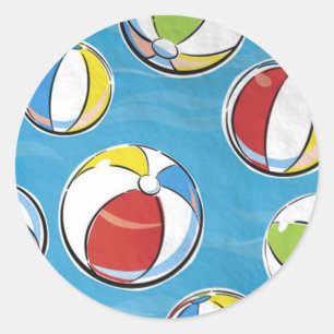 Rond Sticker à balles de plage