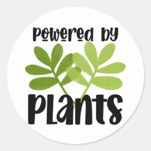 Rond Sticker à base de Plante Vegan