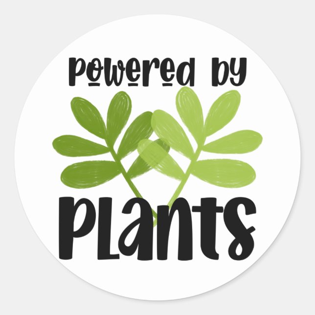 Rond Sticker à base de Plante Vegan (Devant)