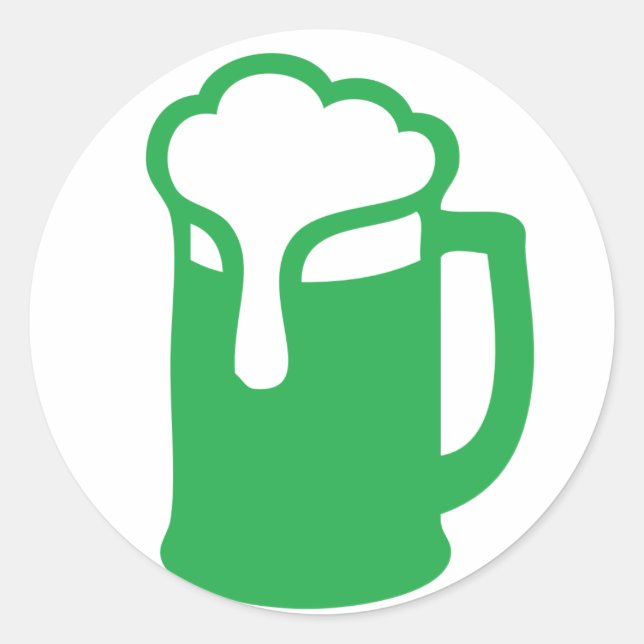 Rond Sticker à bière verte (Devant)