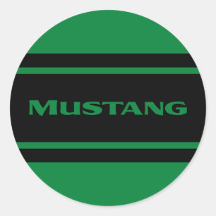 Rond Sticker à bouton Maj pour course noire verte