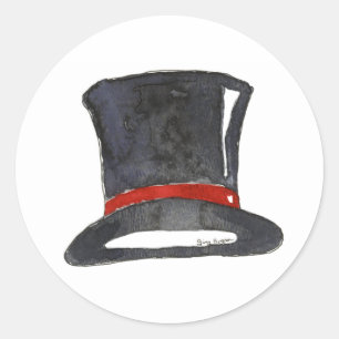 Rond Sticker à chapeau supérieur