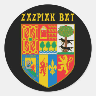 Rond Sticker à chauve-souris Zazpiak
