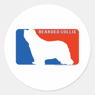 Rond Sticker à chiens de la Ligue majeure Collie