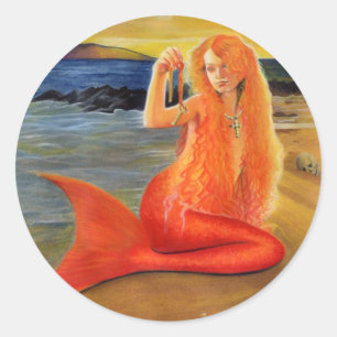 Rond Sticker à clé de sirène