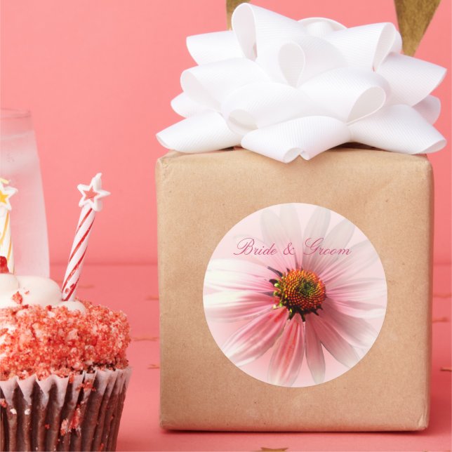 Rond Sticker à cône rose (Fête)