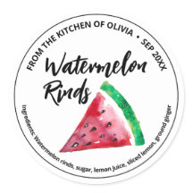 Sticker à couenne ronde Watermelon