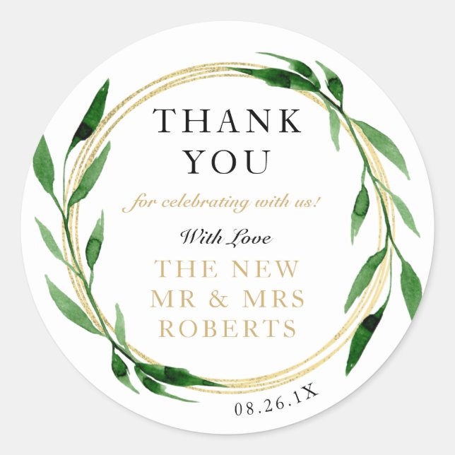 Rond Sticker à couronne d'or Faux, Sticker préféré (Devant)