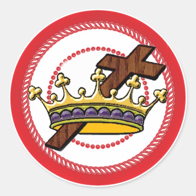 Rond Sticker à couronne Jesse Tree (Devant)