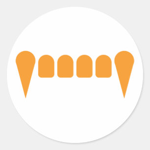 Rond Sticker à crocs orange