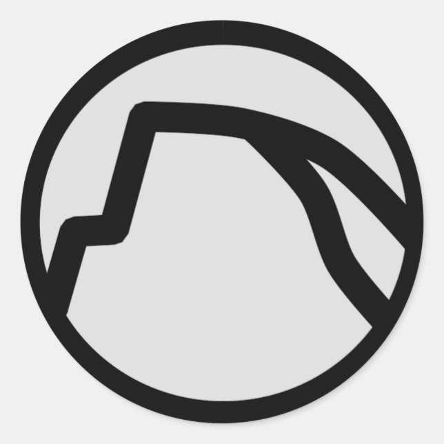 Rond Sticker à demi-dôme Yosemite (Devant)