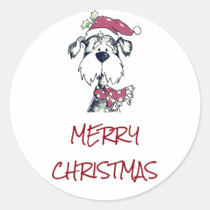 ROND STICKER À DIRE **MERCI NOËL** AVEC POIVRE