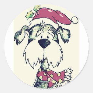 ROND STICKER À DIRE **MERCI NOËL** AVEC POIVRE