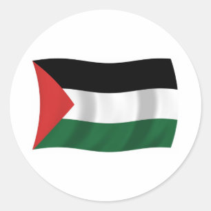 Rond Sticker à drapeau de l'Autorité palestinienne