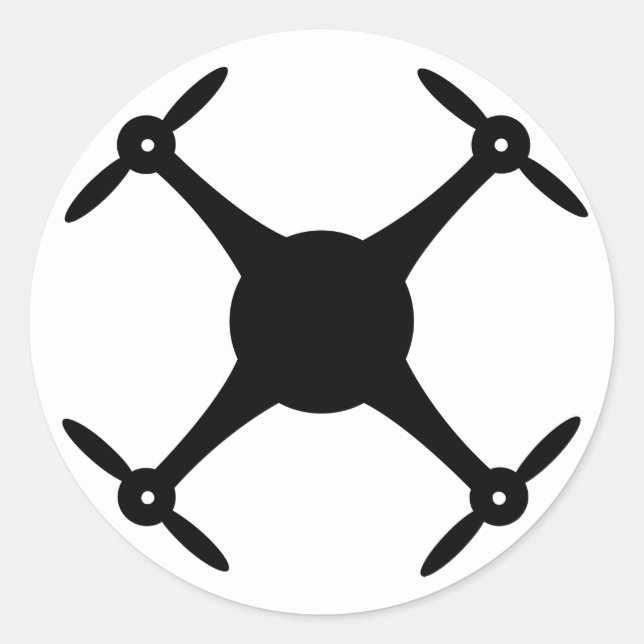 Rond Sticker à drone (rond) (Devant)