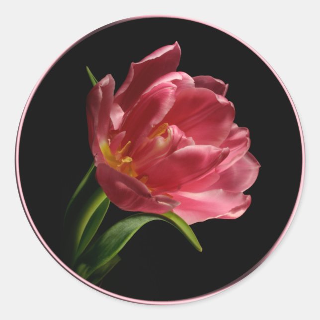 Rond Sticker à enveloppe à double fleur ressort (Devant)