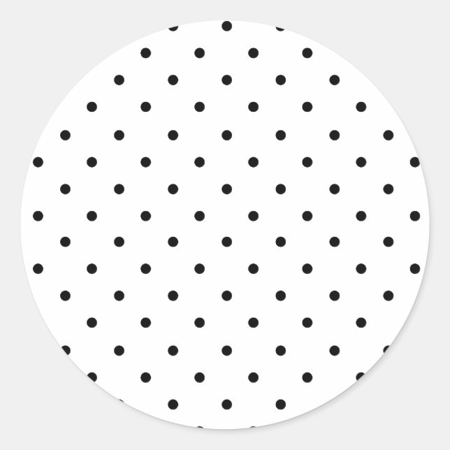 Rond Sticker à enveloppe rose et point Polka (Devant)