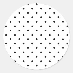 Rond Sticker à enveloppe rose et point Polka