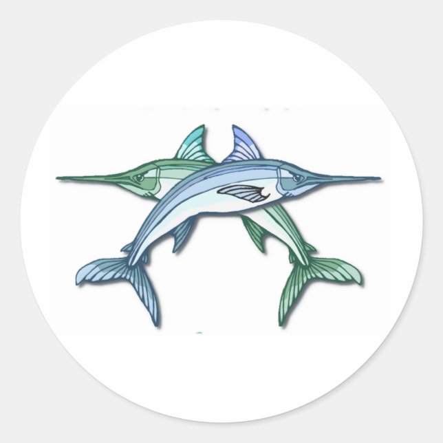 Rond Sticker à espadon (Devant)