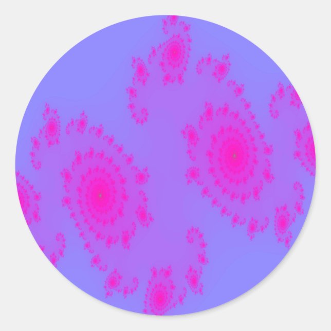 Rond Sticker à éternuement rose (Devant)
