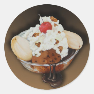 Rond Sticker à fente banane