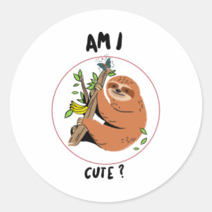 Rond Sticker à fentes mignonnes