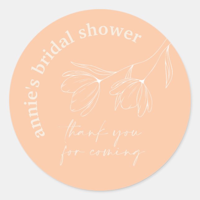 Rond Sticker à Fête des mariées florale A115 (Devant)
