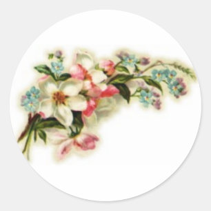 Rond Sticker à fleurs 1